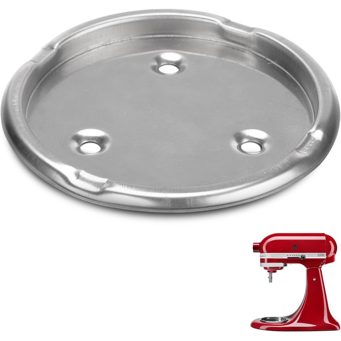 Пластина з гвинтовою кришкою для миски для змішування, W10191926, Чаша Clamp Plate міцно утримує чашу на місці під час змішування, сумісна з KitchenAid і Whirlpool