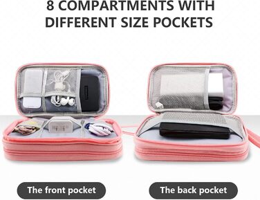 Сумка-органайзер для кабелів Teskyer, універсальна сумка для дорожніх кабелів, водонепроникні багатофункціональні аксесуари для по