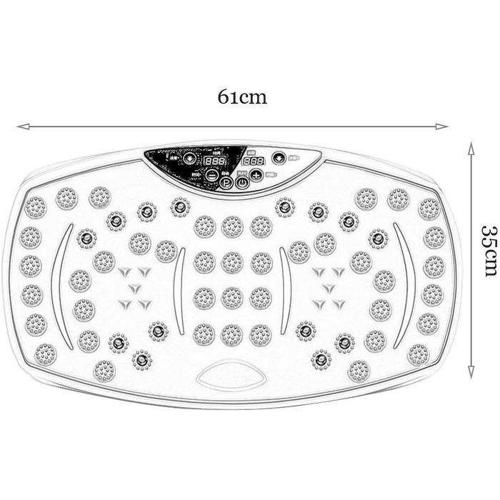 Пристрій для вібротренування JDSHFEN Вібраційна дошка Powerboard Високошвидкісна домашня гімнастика Повна тренувальна консоль/РК-екран і пульт дистанційного керування з 3D-технологією Ефективне домашнє тренування