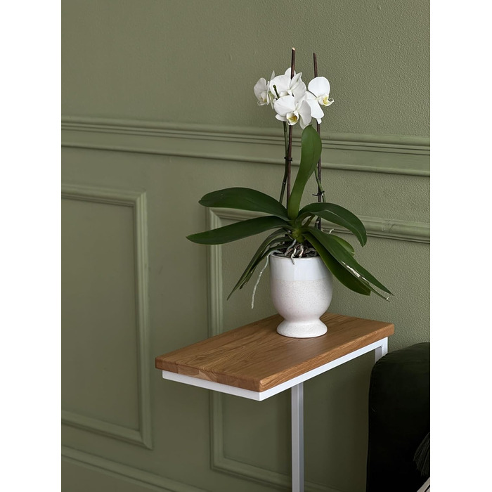 Маленький приставний столик-диван Чорно-білий дерев&39яний столик для ноутбука С-подібний столик для дивана Приставний столик піднос дубовий столик-ліжко тумбочка тумбочка високий столик для ноутбука для дивана маленький столик для вітальні (CWH) каркас б