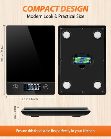 Кухонні ваги цифрові 10 кг Кухонні ваги скляні Цифрові ваги Електронні побутові ваги для випічки, функція тари, сенсорна кнопка, т