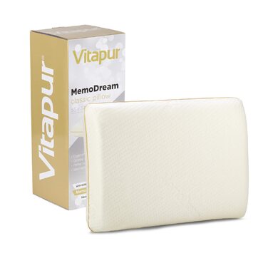 Ергономічна подушка для шиї та голови Vitapur MemoDream високоякісні матеріали, повітропроникність та стандарт Oeko-TEX 100 оптимальний комфорт сну для будь-якої пози B07FRDZC