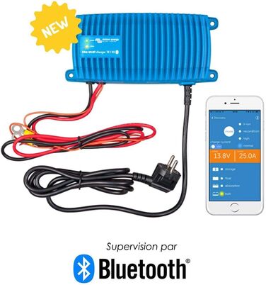Розумний зарядний пристрій Victron Energy Blue 12 В 17 А 230 В - Автомобільний зарядний пристрій - Підтримувач та десульфатор акум