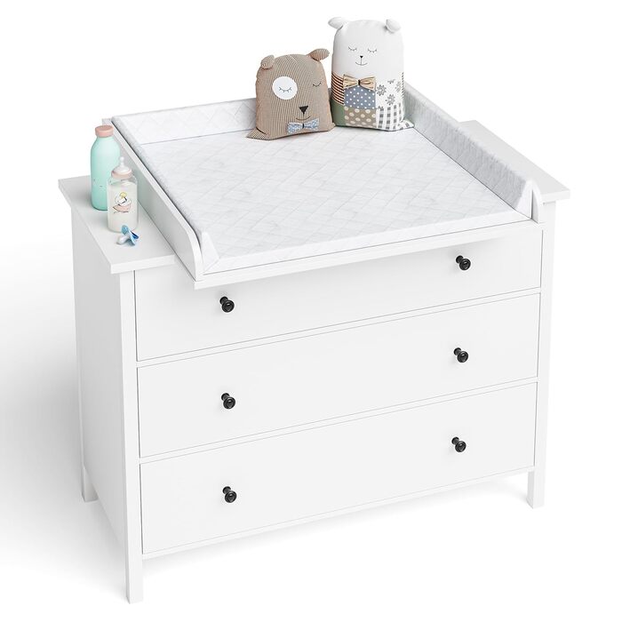 Насадка для пеленального столика BELLABINO Oti Насадка для пеленального столика для комодів Malm, Hemnes, Nordli високоякісна насадка для пеленального столика білого кольору стандарт 10 x 74 x 80 см