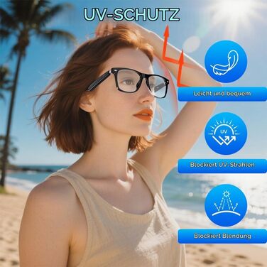 Розумні AI-окуляри з Bluetooth 5.4 переклад 144 мов, дзвінки, музика та захист від UV-випромінювання