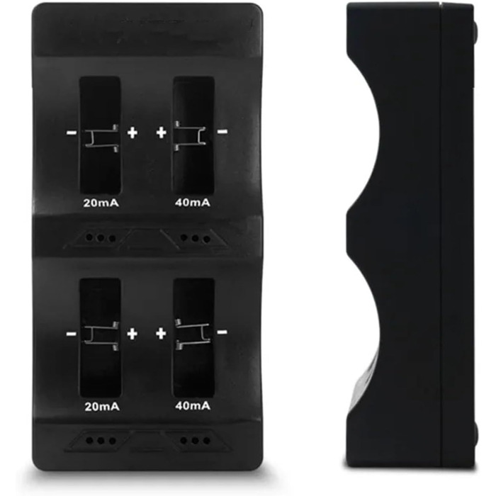 Універсальний зарядний пристрій для акумуляторів з 4 слотами (LIR2032, LIR2025, LIR2016, LIR1632, LIR1620, LIR2477, LIR2430, LIR2440, LIR2450, LIR2466)