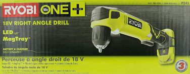 Дриль-шуруповерт прямокутний, 18 В, акумулятор, 1100 об/хв, 3/8 дюйма (тільки інструмент), 241