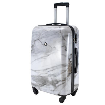 Валіза Semi Line 24' (M) White Marble (T5731-2)