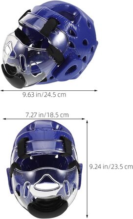 Регульований легкий шолом для тхеквондо з захистом голови та дихаючою маскою для спарингу, карате, тренування з бойових мистецтв
