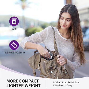 Інгалятор FEELLIFE, Безшумний інгалятор для дорослих, дітей, 3 регульовані моделі, Надлегкий інгалятор без рук, Інгалятор для дому та в дорозі, Акумуляторна батарея Білий