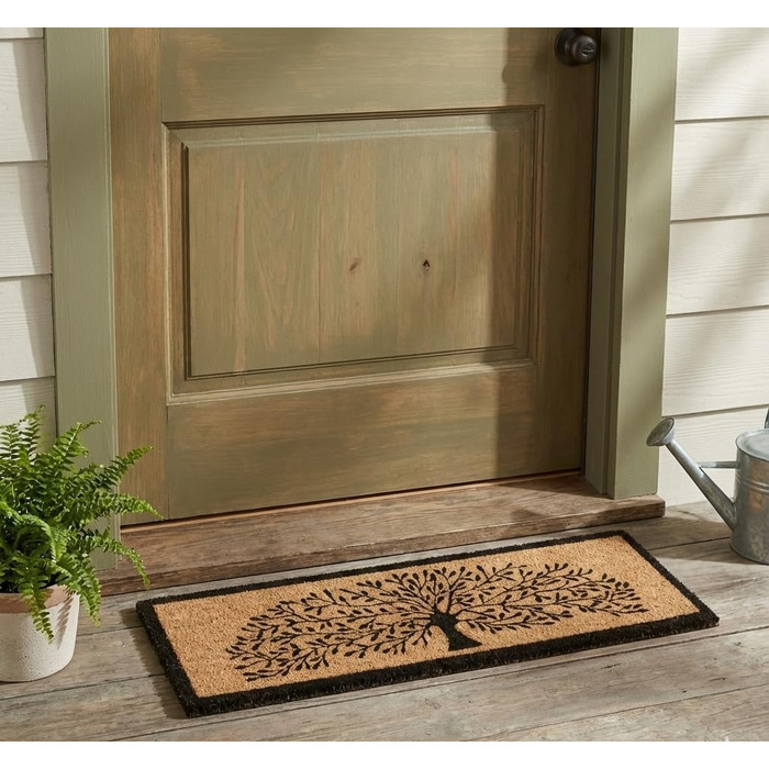 Килимок для балкону з бордюром з кокосового волокна Abbott Collection &quotДерево життя&quot