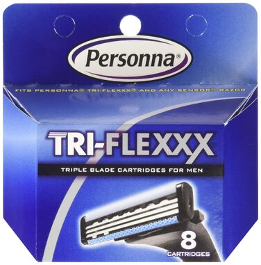 Картриджі Personna 24 Tri-Flexxx - для всіх бритв Gillette Sensor і Personna Tri-Flexxx (3 x 8 ct)