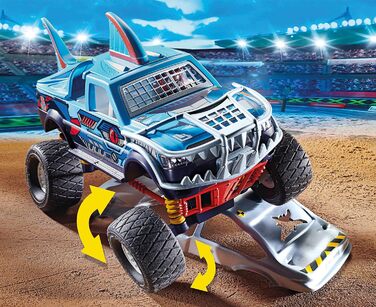 Трюкове шоу PLAYMOBIL 70550 Монстр-трак Акула, для дітей віком 4-10 років