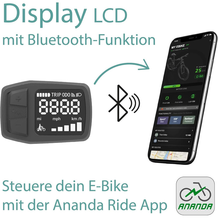 Електричний велосипед Tretwerk Aurora 28 дюймів Pedelec Жіночий Чоловічий 155-185 см 522 Wh Жіночий електровелосипед 7 швидкостей Чорний 50 см