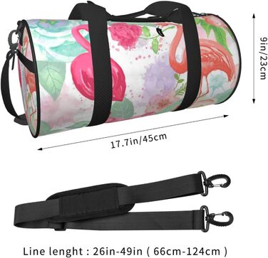 Дорожня сумка-циліндр з квітковим візерунком, спортивна сумка для чоловіків та жінок, сумка-мішок, спортивна сумка