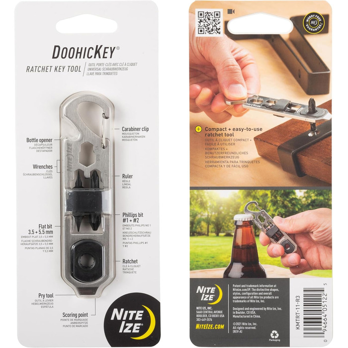 Храповик Nite Ize DoohicKey Ratchet Tool Храповик Nite Ize DoohicKey