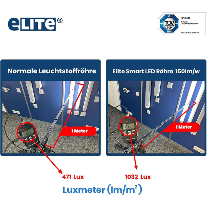 Світлодіодна трубка eLITe T5, 51,7 см, 7 Вт, дуже яскрава, 720 лм, 840, 4000 кельвінів, універсальний білий, ТІЛЬКИ ДЛЯ EVG, 140 градусів, однорідне світло, довговічність 50 000 год, гарантія 3 роки