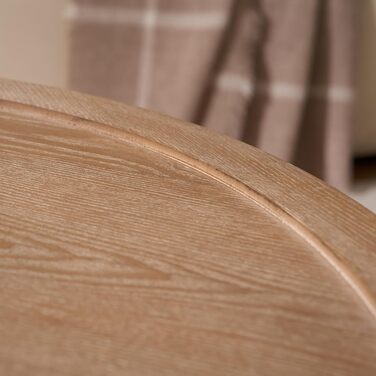 Круглий журнальний столик, дерев&39яний стіл для вітальні з ажурними ніжками, сучасний диванний столик з піднятими краями для вітальні/спальні, круглий журнальний столик Ø76x41см (Ø76x41см)