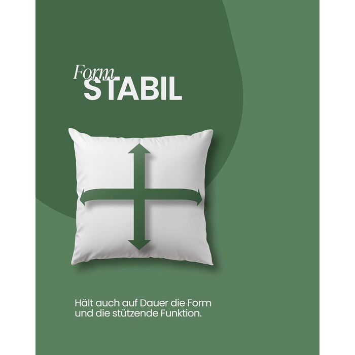 Пухова подушка Bestlivings, зроблена в Німеччині - 80x80 см, подушка для сну, сертифікована Downpass (якість та добробут тварин) - Oeko-Tex - чохол зі 100 високоякісної бавовни