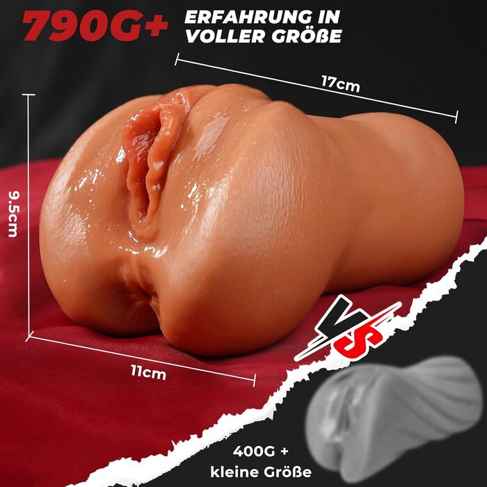 Реалістична мастурбація для чоловіків, кишеньковий мастурбатор 2-в-1 для чоловіків, силіконова кишенькова мастурбація з 3D клітором, двоканальний мастурбатор, велика секс-іграшка для чоловіків, соло та пар