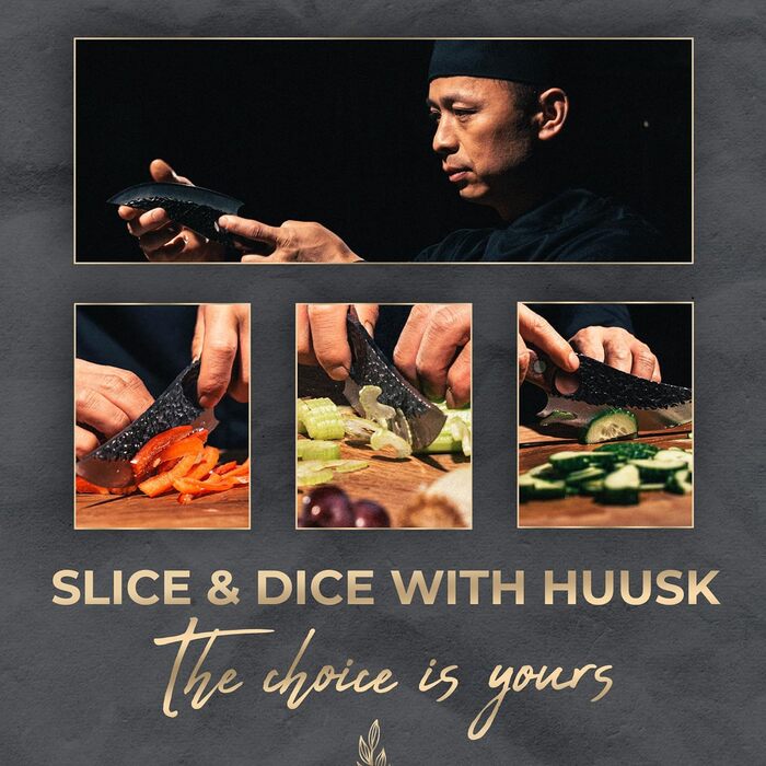 Кухонний ніж Huusk - ідеально підходить для нарізки та подрібнення Ніж Japan Original Sharp, японський ніж для дому