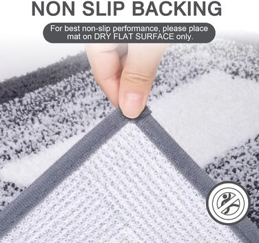 М&39які великі килимки для ванної 80 x 120 см, килимок для ванної, нековзний, водопоглинаючий килимок для душу та ванни, можна прати в пральній машині, темно-сірий 80 x 120 см