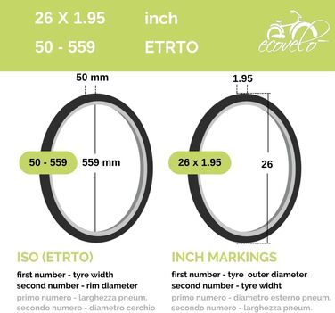 Гірські велосипедні шини (MTB) 26x1.95 з камерами