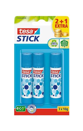 Круглий клей-олівець Tesa Stick ecoLogo (синій, 15 x 10 г)