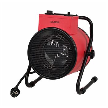 Круглий вентилятор-обігрівач Eurom EK3000, 3000 Вт, 230 В 332964 (обігрівач для майстерні, електричний обігрівач, обігрівач для гаража, обігрівач для складу) Вхідна напруга 220-240 В / Частота 50 Гц