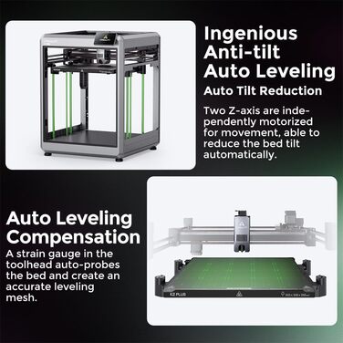 Комбінований 3D-принтер Creality K2 Plus, багатоколірний друк із CFS, швидкість друку 600 мм/с, повністю автоматичне вирівнювання,