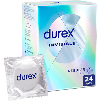 Презервативи Durex Invisible Extra Sensitive, ультратонкі, з силіконовою змазкою, 24 шт