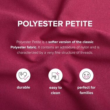 МАЙСТРИ ЧОХЛІВ Замінний чохол для дивана IKEA Klippan 2-місний, чохол для дивана Klippan 2-місний, двомісний, чохол для дивана, 180 см x 85 см x 58 см (Гранатовий, Поліестер Petite)