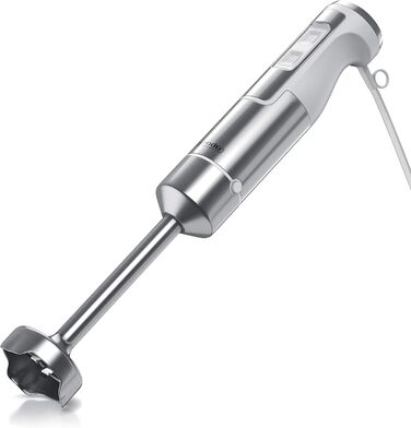 Ручний блендер 1000 Вт - ручний блендер з нержавіючої сталі - блендер - чотирилопатевий ніж - безступінчасте регулювання швидкості