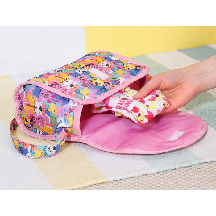 Коляска для ляльок BABY born Deluxe Pram з регульованою висотою ручки та пеленальною сумкою, лялькові аксесуари для ляльок майже б