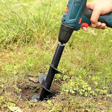 Бур для свердла, саду, дрелі, Ø 100 мм рукавички, садовий бур для дрелі, практичний інструмент для посадки квітів, рослин, дерев та кущів