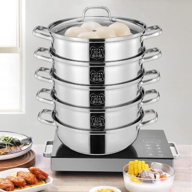 Шарова каструля під тиском, каструля під тиском з нержавіючої сталі зі скляною кришкою для газових індукційних електрокерамічних п