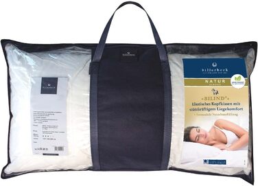 Подушка Billerbeck з кінського волосся Bilind 40 x 15 см Підтримка шиї Висока еластичність Міцна підтримка Без оптичних відбілювачів