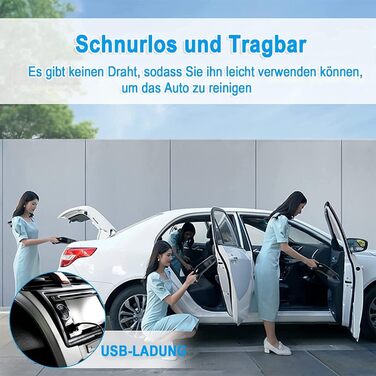 Ручний пилосос, 2-ступінчасте всмоктування 18000/15000Па ручний пилосос акумуляторний безмішковий пилосос Переможець тесту мокрого