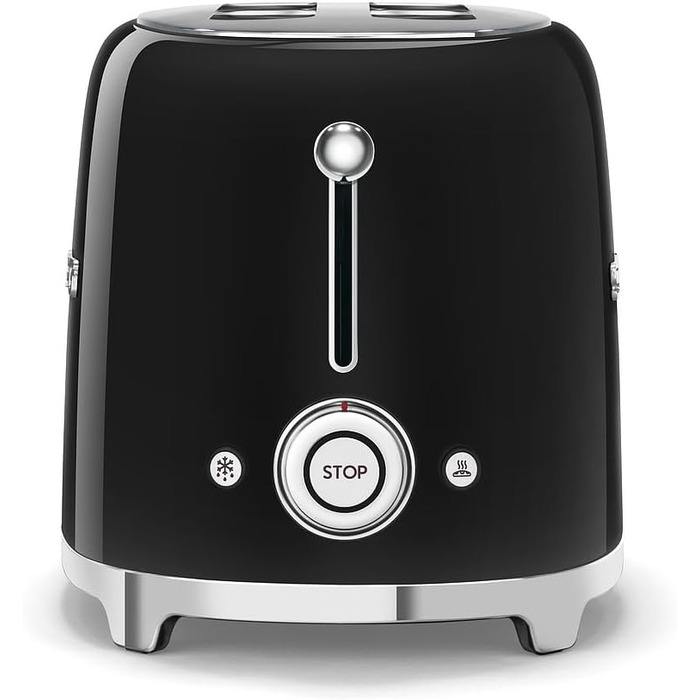 Тостер Smeg TSF01BLEU 2 скибочки, чорний