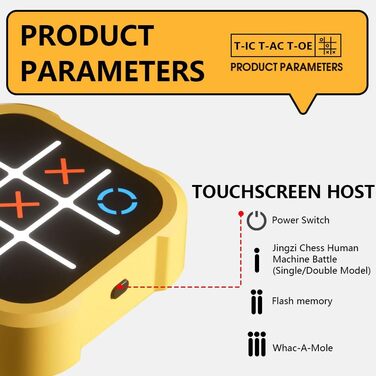 Електронна, електронна ігрова приставка-головоломка, портативна гра в хрестики-нулики для навчання та розвитку пам'яті, ручні іграшкові настільні ігри для дорослих та дітей
