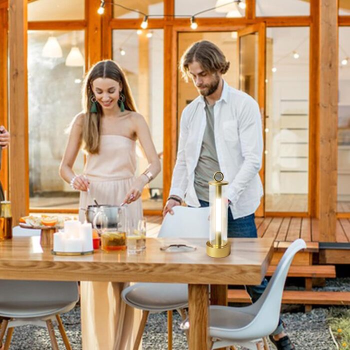 Ліхтар для кемпінгу Підвісний яскравий світлодіодний ліхтар з 3 режимами, акумуляторний USB 2000 мАг, світлодіодний кемпінговий ліхтар до 18 годин - для дому, кімнати, спальні, на відкритому повітрі, походів, скелелазіння, подорожей, ночі, золотий