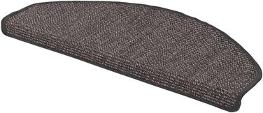 Килимок Snapstyle Natural Sisal Step Mat Half Round однотонний, Розмір/Обробка/Кількість 24x65 см (Half Round) , КолірStone Mix 24
