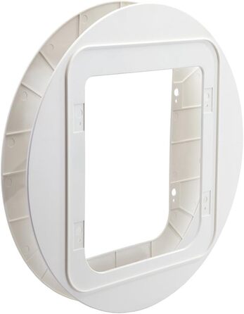 Монтажний адаптер Sure Petcare, підходить для мікрочіпованих дверцят Sure Petcare SureFlap та Pet Flap Connect для котів та маленьких собак, для встановлення у скляні панелі, білий, 2 шт.