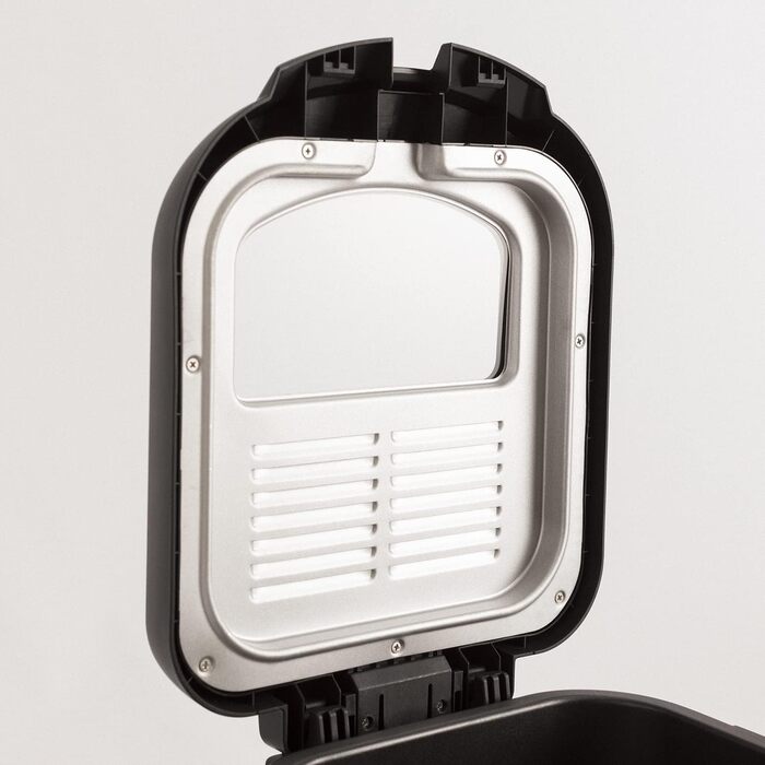 Олійна фритюрниця з сірою прозорою кришкою / 4 попередньо встановлені програми смаження