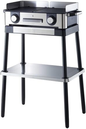 Підставка WMF, Гриль-стіл, Аксесуари для всіх грилів WMF Master Grill, Настільна підставка для гриля, висота 72 см, кромарган матовий/сріблястий