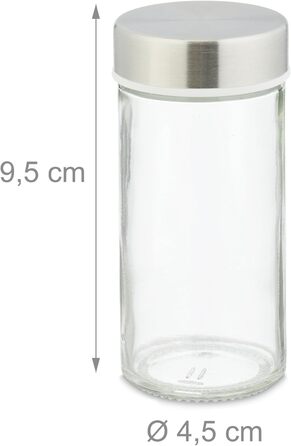 Карусель для спецій Relaxdays, 16 баночок для спецій, підставка для спецій, що обертається на 360, ВШ 27 x 17 x 17 см, підставка для спецій з бамбука, натуральний колір