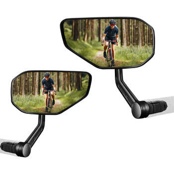 Велосипедні дзеркала, 2 шт., велосипедні дзеркала заднього виду для керма, велосипедні дзеркала зі скляними лінзами, стійкі до подряпин, великі велосипедні дзеркала заднього виду, дзеркала на торці керма для електровелосипедів, ліве та праве (14-20 мм), п Велосипедні дзеркала, 2 шт., велосипедні дзеркала заднього виду для керма, велосипедні дзеркала зі скляними лінзами, стійкі до подряпин, великі велосипедні дзеркала заднього виду, дзеркала на торці керма для електровелосипедів, ліве та праве (14-20 мм), п