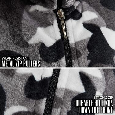 Дитячий флісовий комбінезон CityComfort Onesie, піжама для хлопчиків і дівчаток, надзвичайно м&39який, цільний, на все тіло, піжамний комбінезон, піжама-ромпер, 7-14 років, 11-12 років, сірий, арктичний