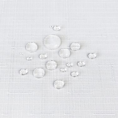 Скатертина Vienna Home, захист від плям, біла, овальна 140х180 см Біла 140 х 180 см овальна