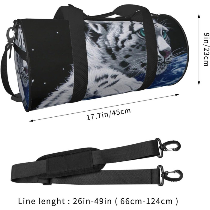 Дорожня сумка Маленький тигр у космосі, спортивна сумка для чоловіків та жінок, сумка-мішок, спортивна дорожня сумка